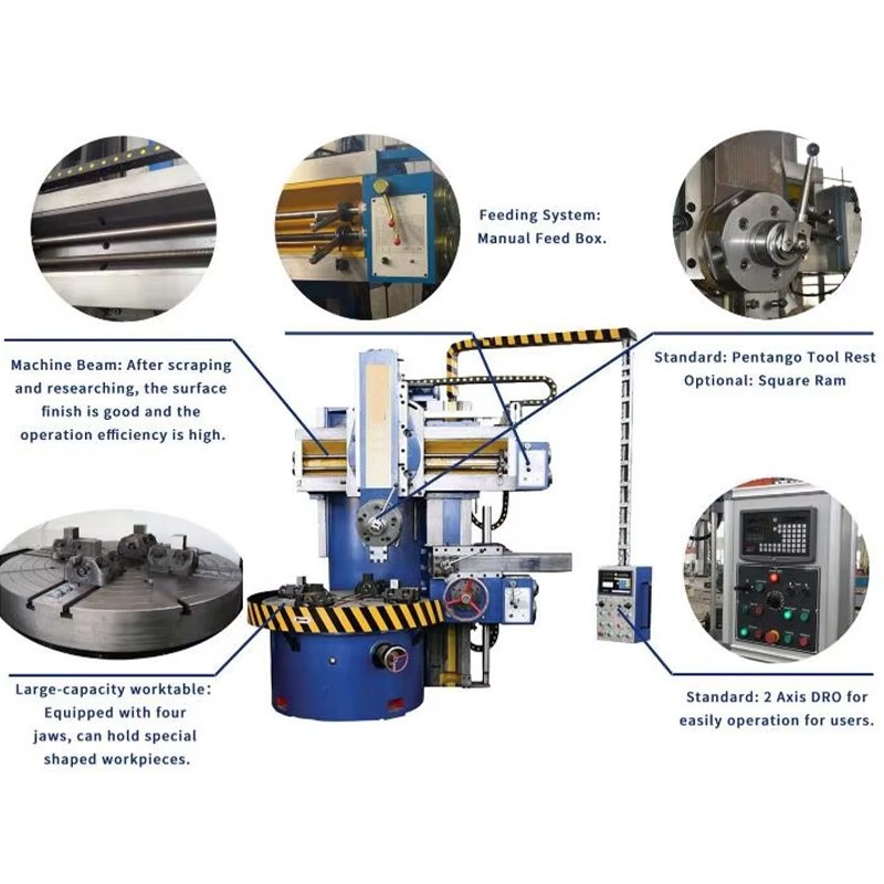 Specification of the vertical lathe machine Specification of the vertical lathe machine